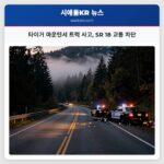 타이거 마운틴서 트럭 사고 SR 18 교통 차단