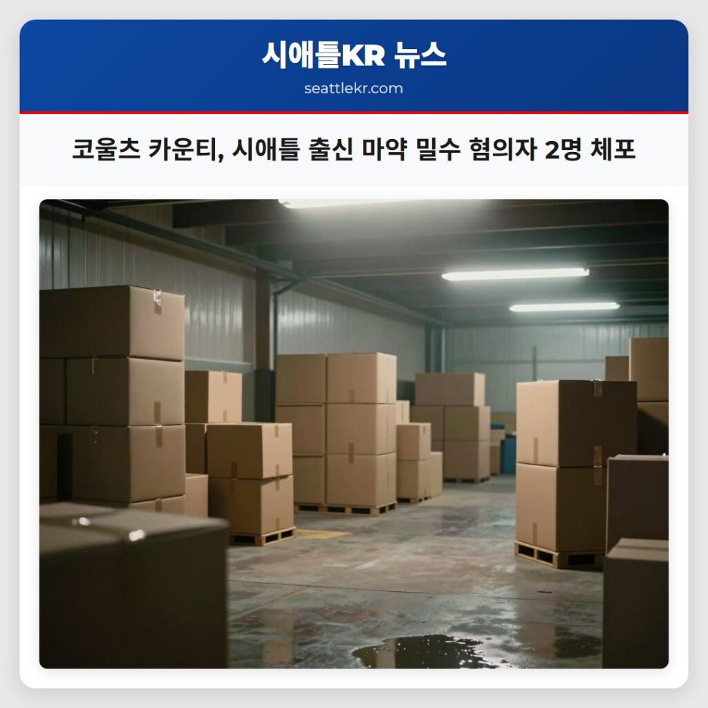 코울츠 카운티, 시애틀 출신 마약 밀수 혐의자 2명 체포