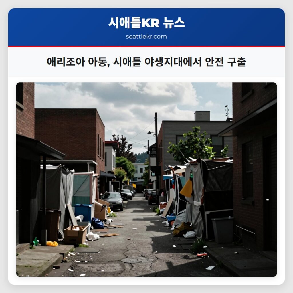 애리조아 아동, 시애틀 야생지대에서 안전 구출