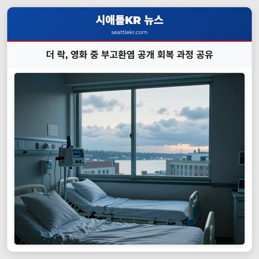 더 락, 영화 중 부고환염 공개 회복 과정 공유