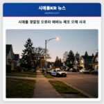 시애틀 경찰청 오로라 애비뉴 체포 오해 사과