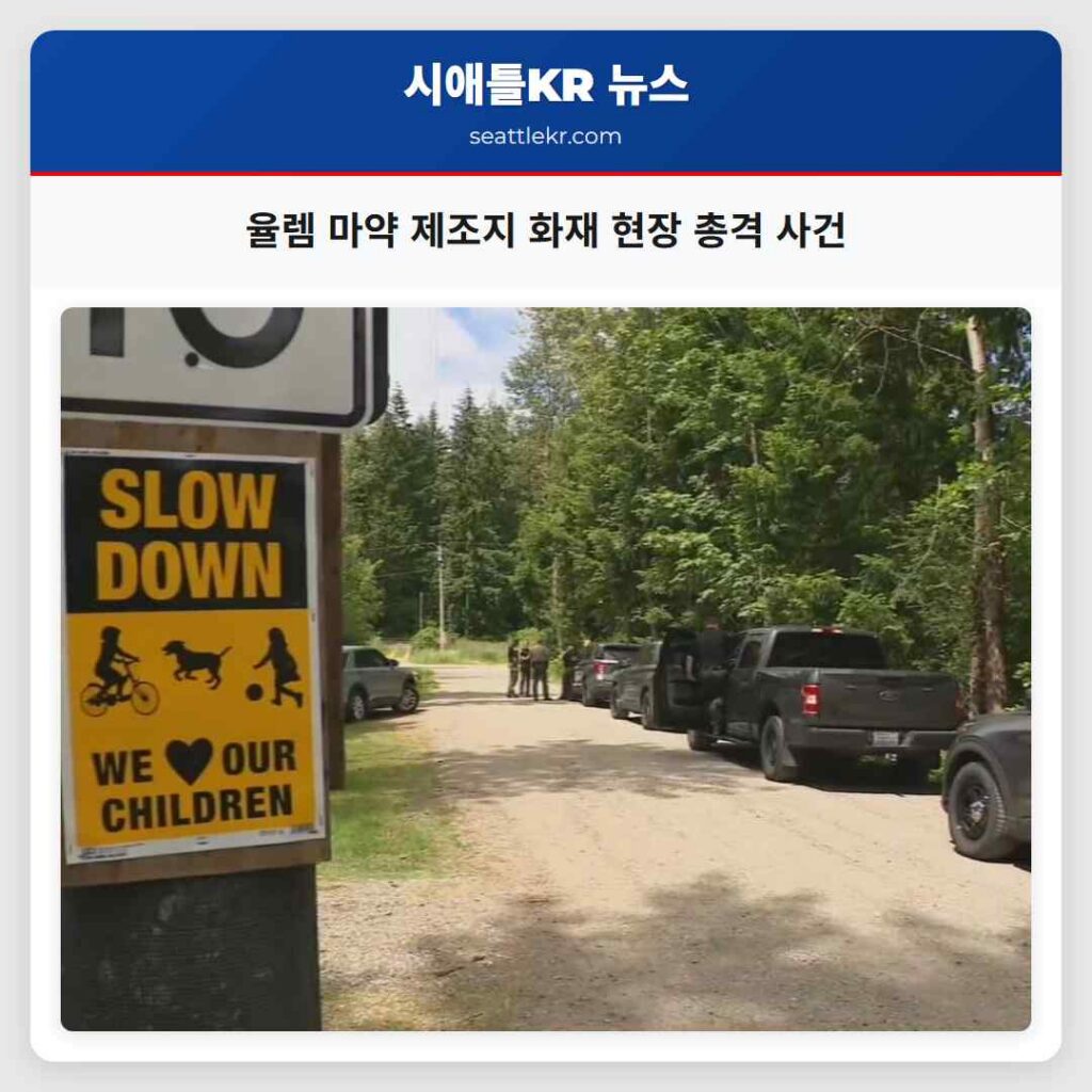 율렘 마약 제조지 화재 현장 총격 사건