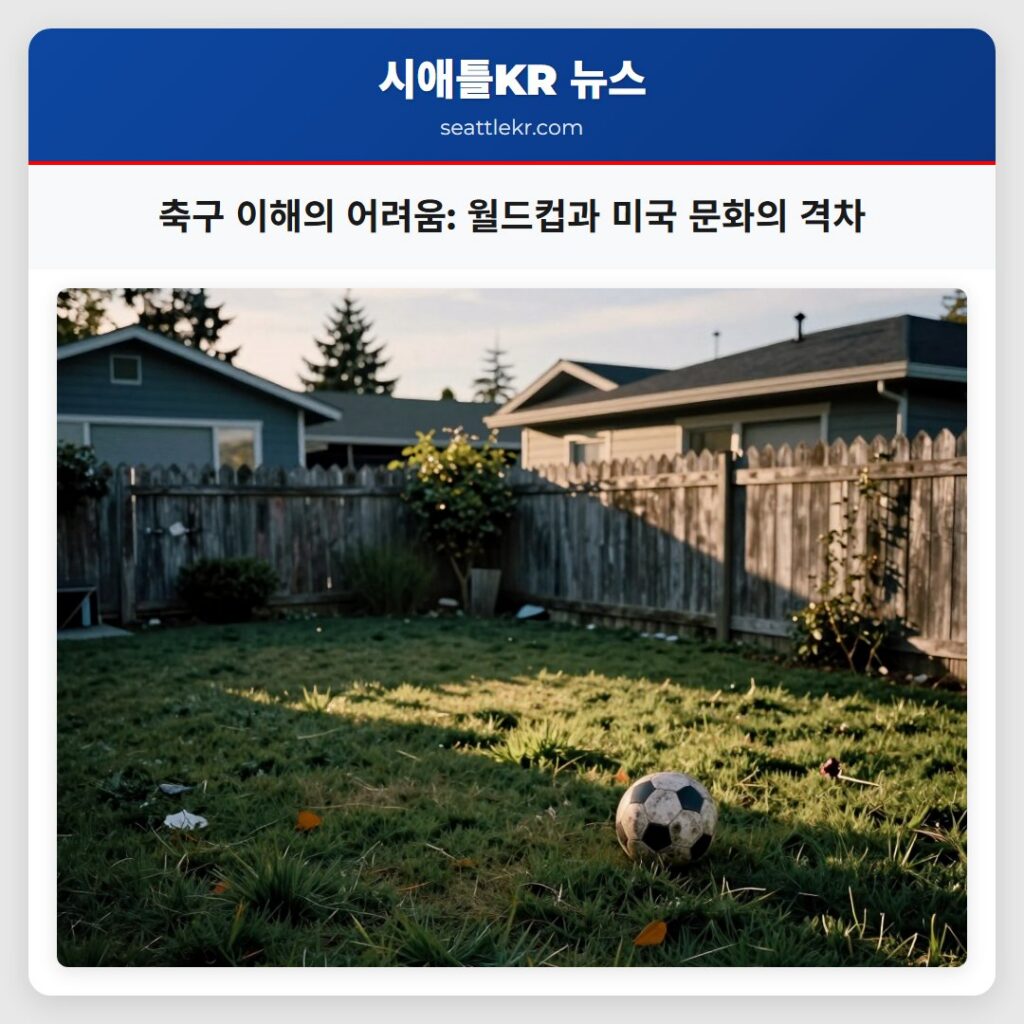 축구 이해의 어려움: 월드컵과 미국 문화의 격차