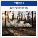 콜럼비아 카운티 투카넌 화재 확산