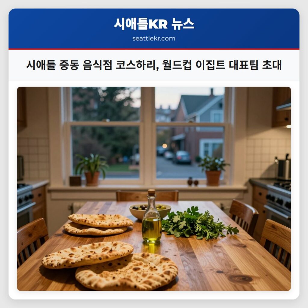 시애틀 중동 음식점 코스하리, 월드컵 이집트 대표팀 초대