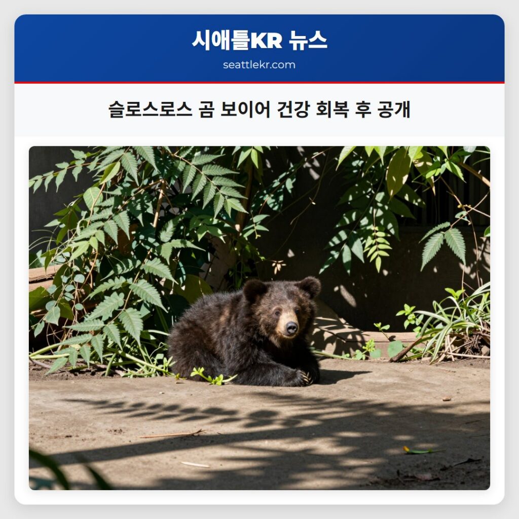 슬로스로스 곰 보이어 건강 회복 후 공개