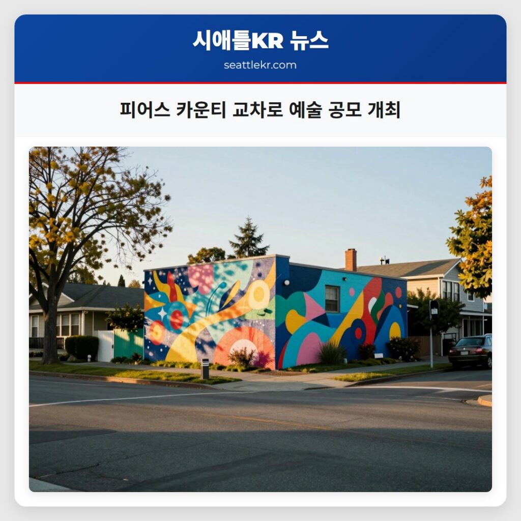 피어스 카운티 교차로 예술 공모 개최