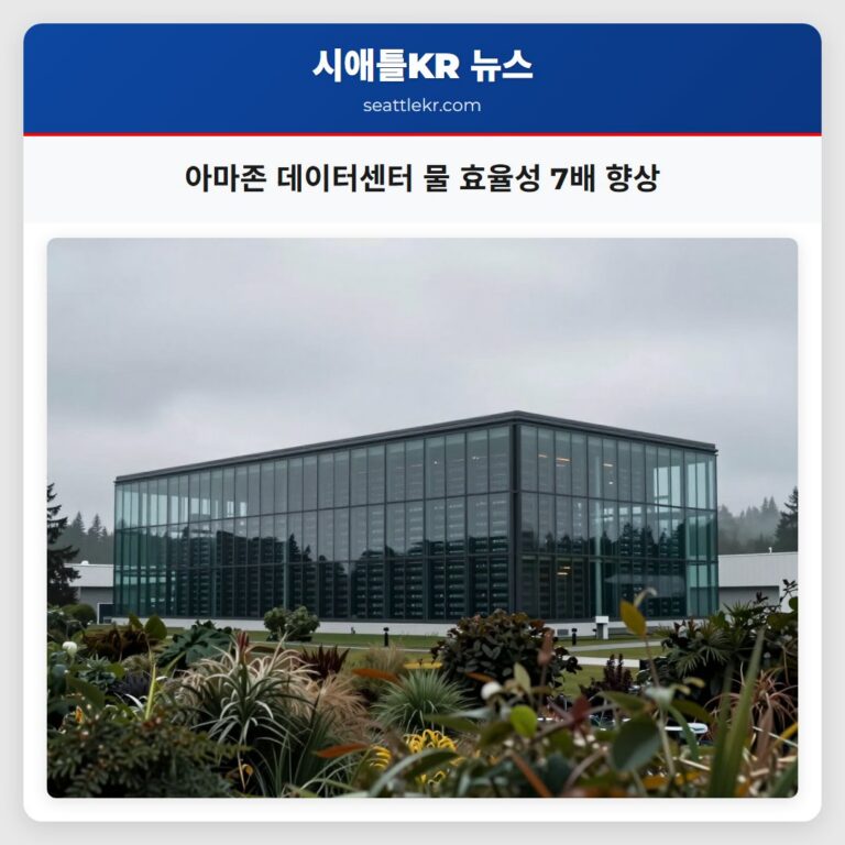 아마존 데이터센터 물 효율성 7배 향상