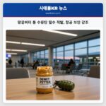 땅콩버터 통 수류탄 밀수 적발 항공 보안 강조