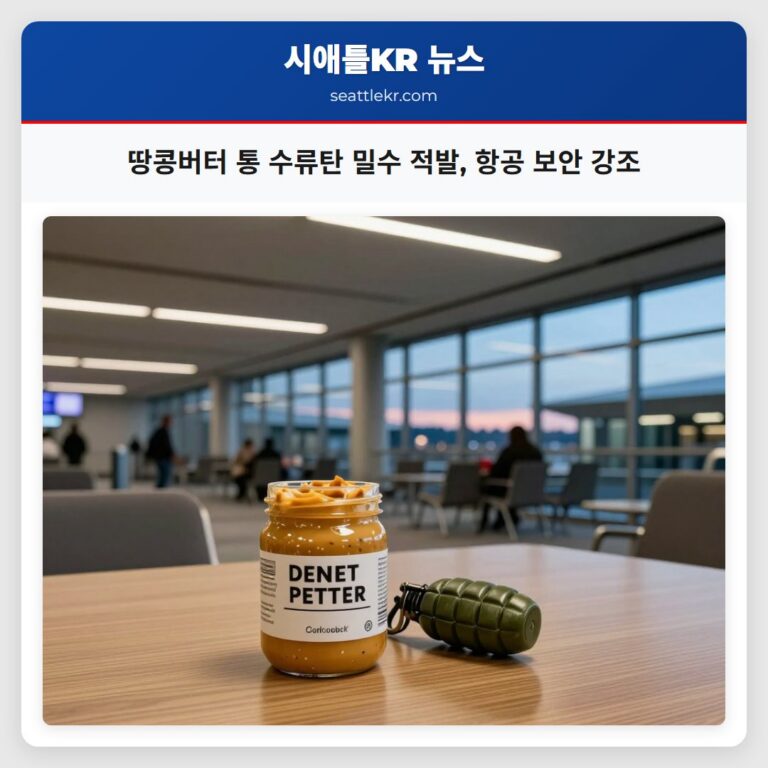 땅콩버터 통 수류탄 밀수 적발 항공 보안 강조