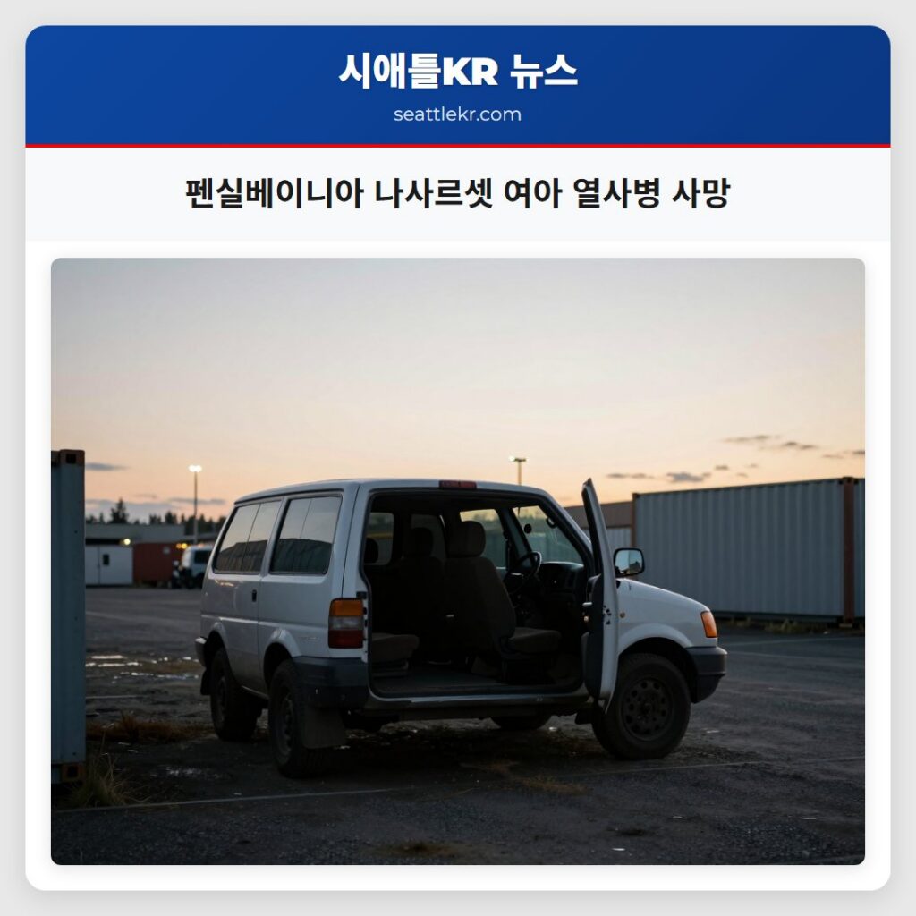 펜실베이니아 나사르셋 여아 열사병 사망