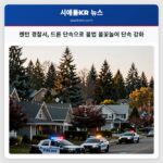 렌턴 경찰서 드론 단속으로 불법 불꽃놀이 단속 강화