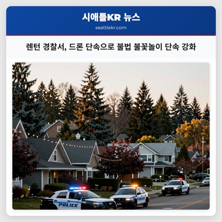 렌턴 경찰서 드론 단속으로 불법 불꽃놀이 단속 강화