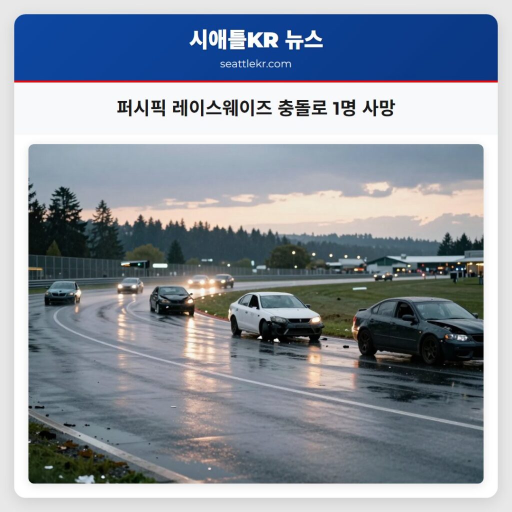 퍼시픽 레이스웨이즈 충돌로 1명 사망