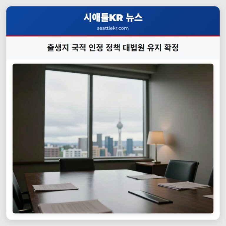 출생지 국적 인정 정책 대법원 유지 확정