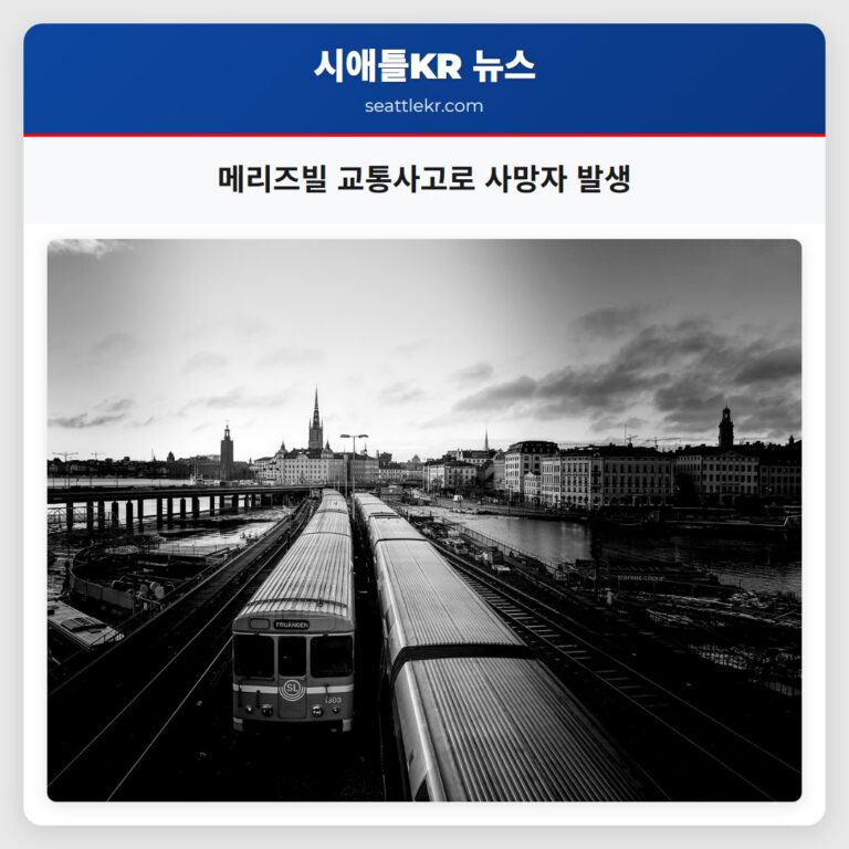 메리즈빌 교통사고로 사망자 발생