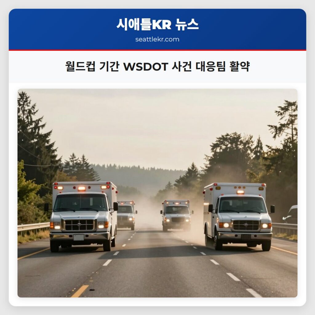 월드컵 기간 WSDOT 사건 대응팀 활약