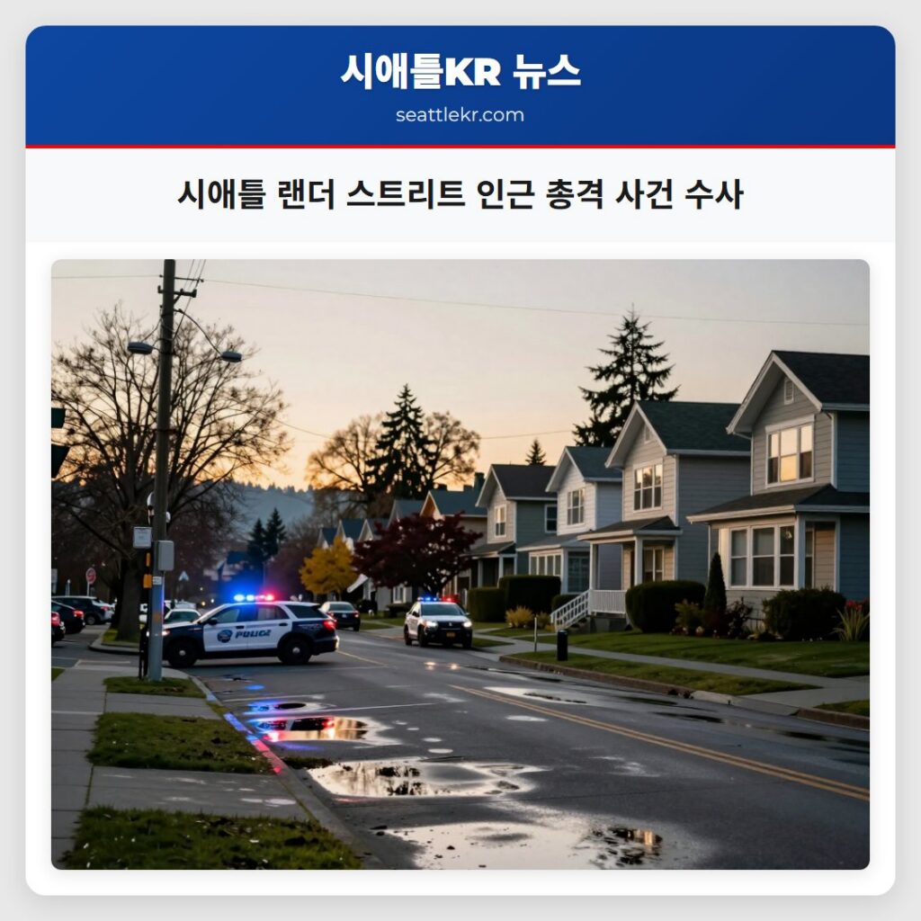 시애틀 랜더 스트리트 인근 총격 사건 수사