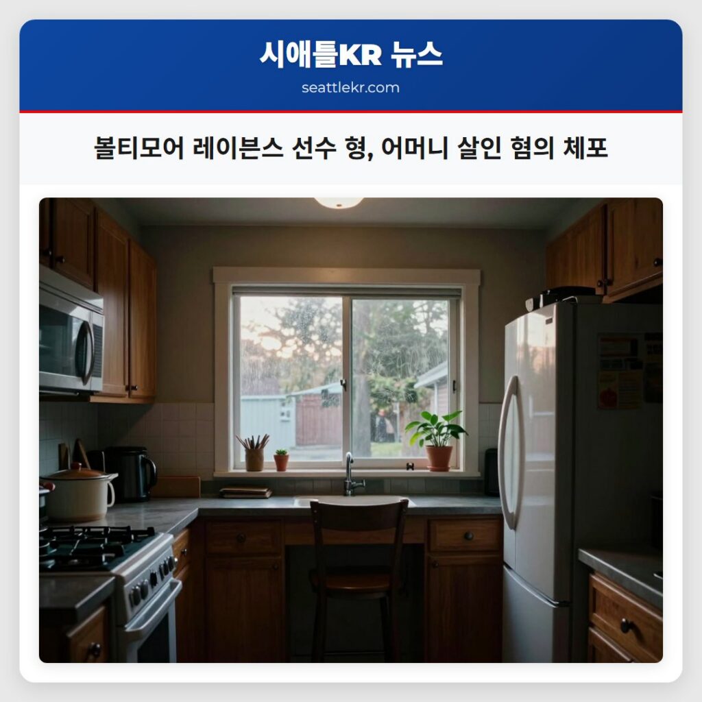 볼티모어 레이븐스 선수 형, 어머니 살인 혐의 체포
