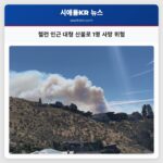 첼런 인근 대형 산불로 1명 사망 위험