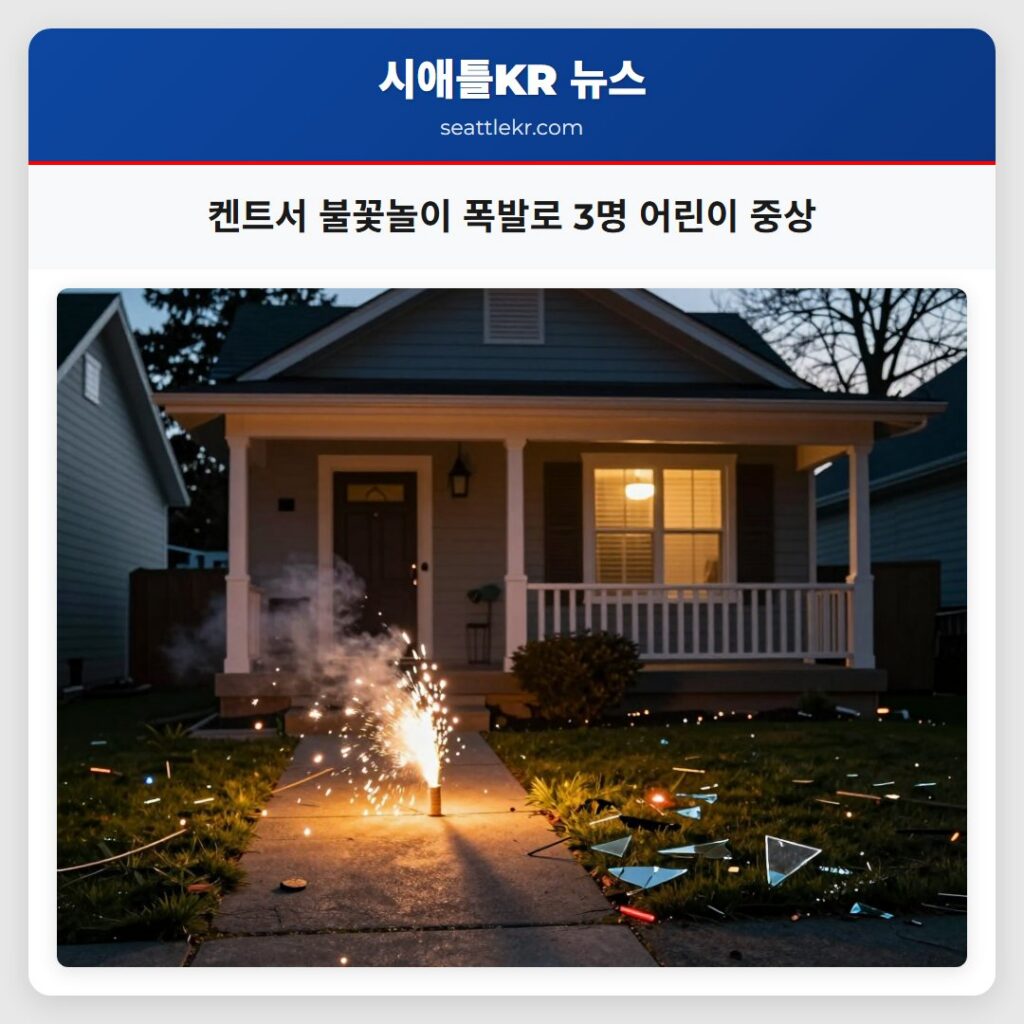 켄트서 불꽃놀이 폭발로 3명 어린이 중상