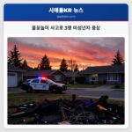불꽃놀이 사고로 3명 미성년자 중상