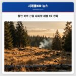 첼란 북쪽 산불 대피령 레벨 1로 완화