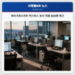 마이크로소프트 엑스박스 본사 직원 605명 해고