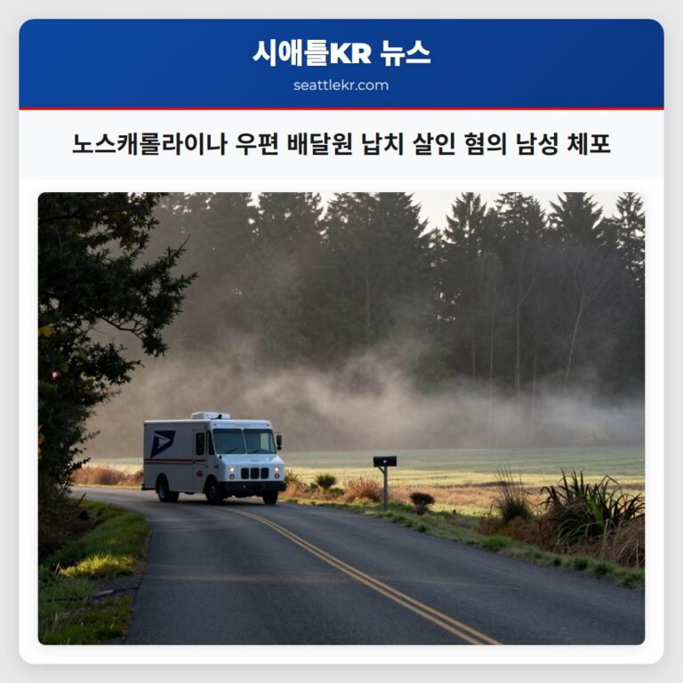 노스캐롤라이나 우편 배달원 납치 살인 혐의 남성 체포