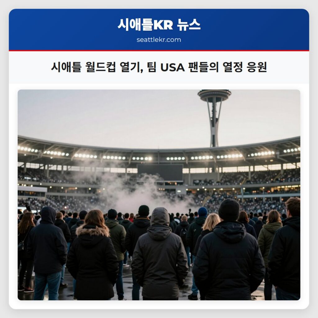 시애틀 월드컵 열기, 팀 USA 팬들의 열정 응원