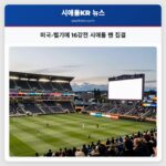 미국-벨기에 16강전 시애틀 팬 집결
