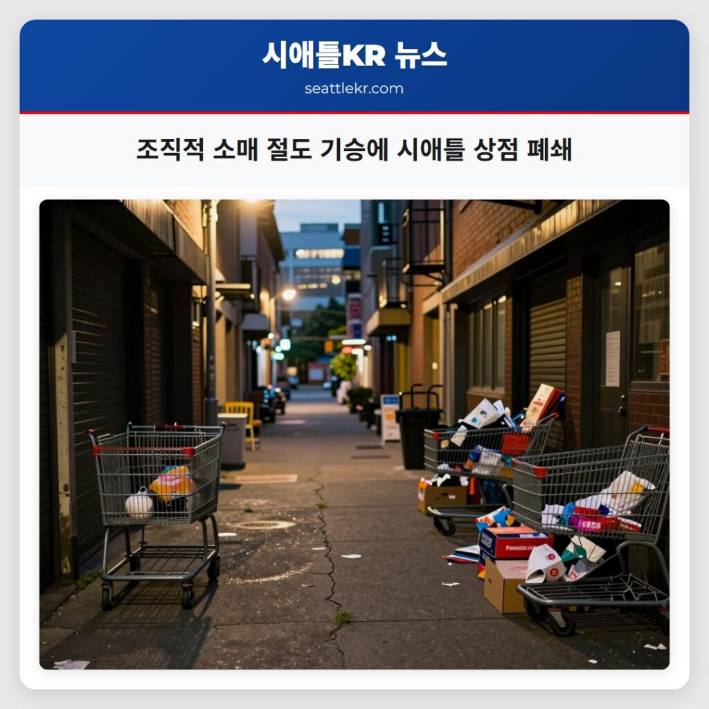 조직적 소매 절도 기승에 시애틀 상점 폐쇄